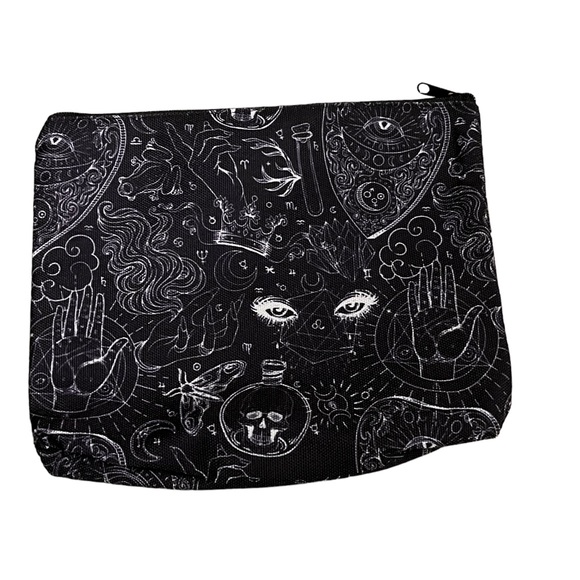 Witchy black zippered pouch - Picture 3 of 5